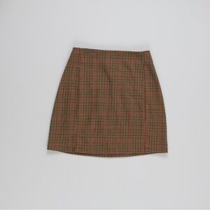 Brandy Melville Plaid One Size Mini Skirt
